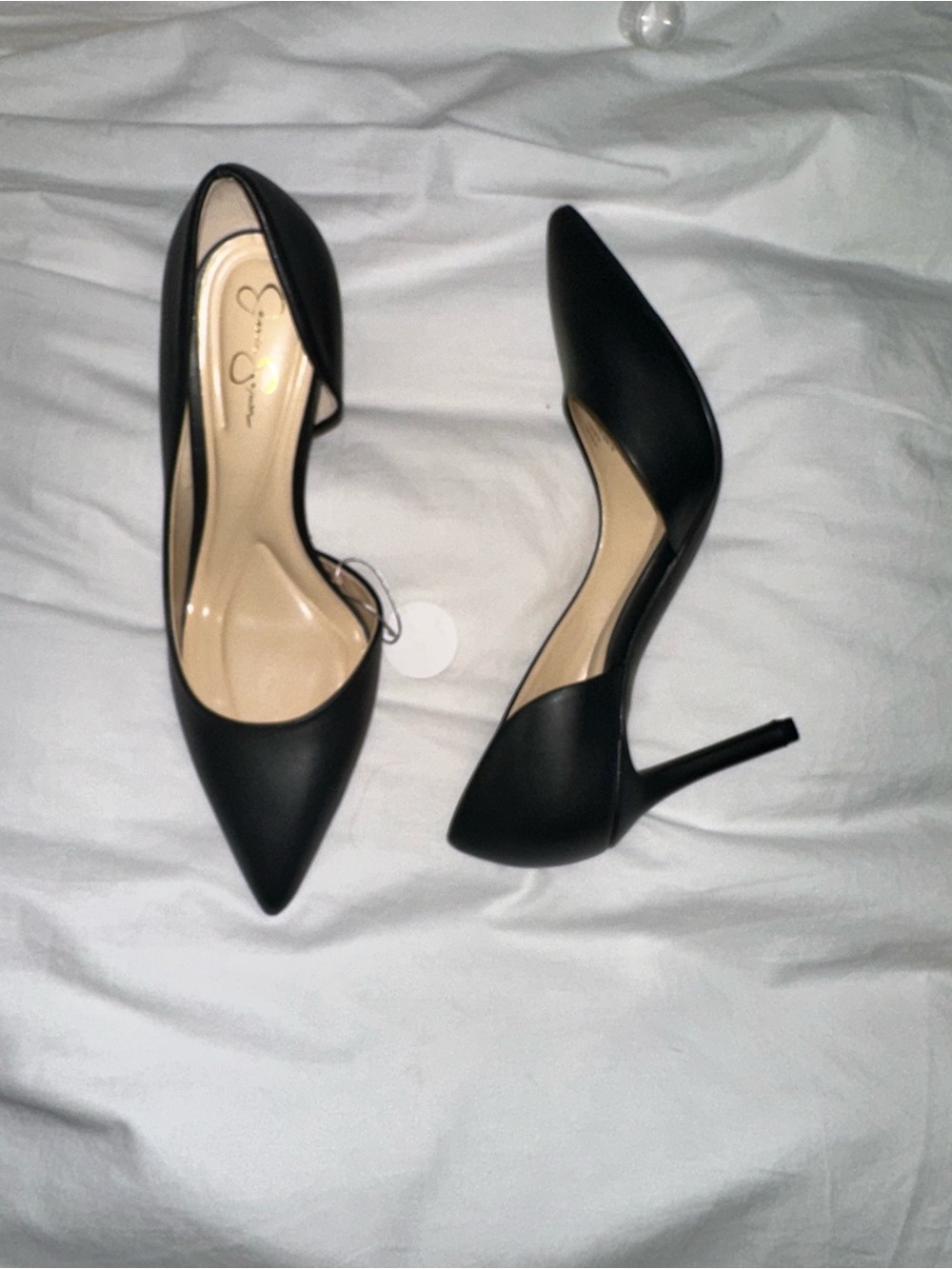Jessica Simpson Classic Pointed Toe Black D'Orsay Pump - Brand: Jessica Simpson - Picture 3 of 5